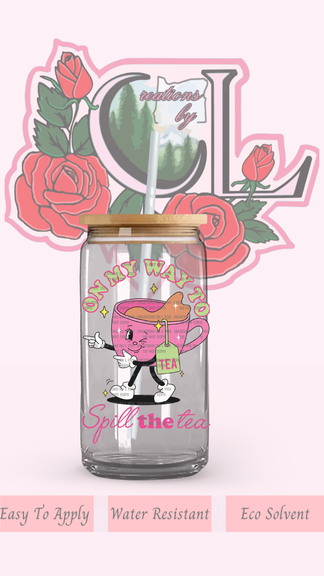 On My Way To Spill The Tea Decal