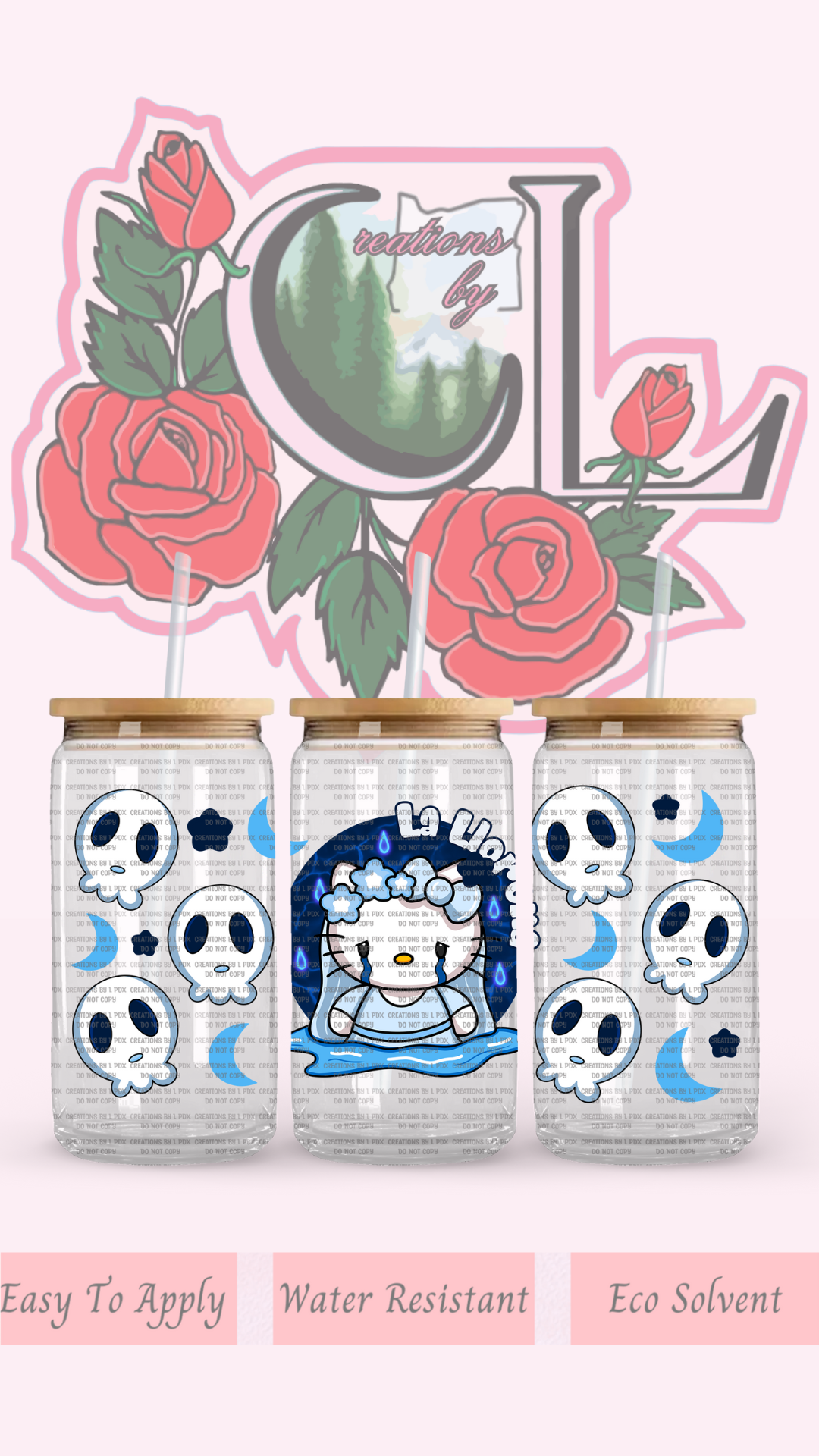 Kitty Llorona Glass Wrap