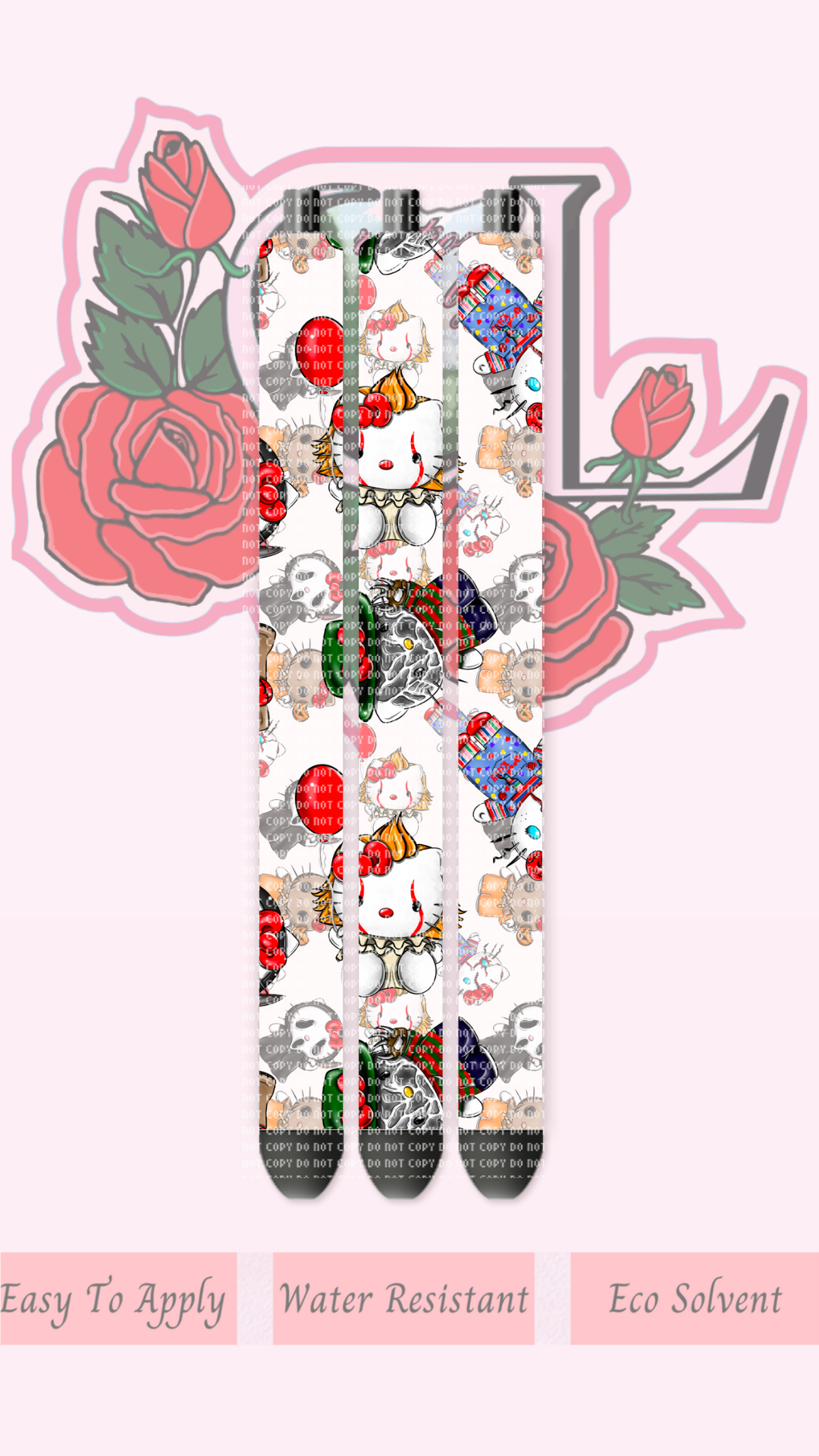 Horror Kitty White Pen Wrap