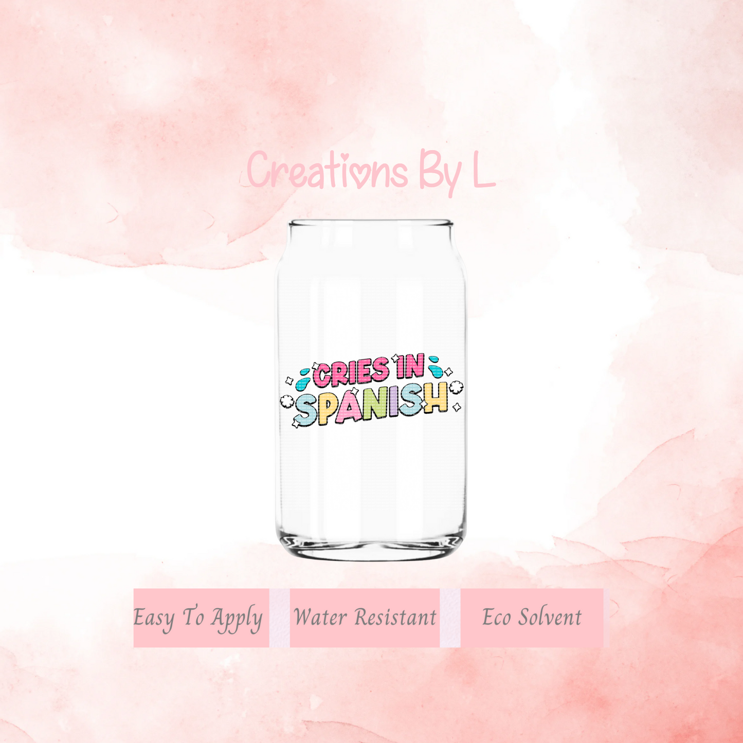 Cries In Spanish Decal