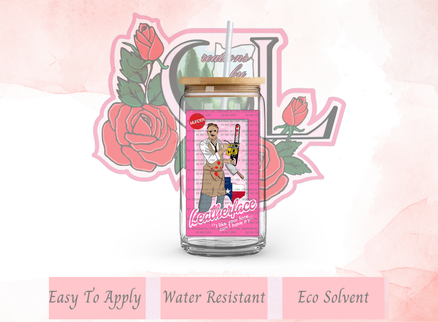 Horror Doll Leather Decal