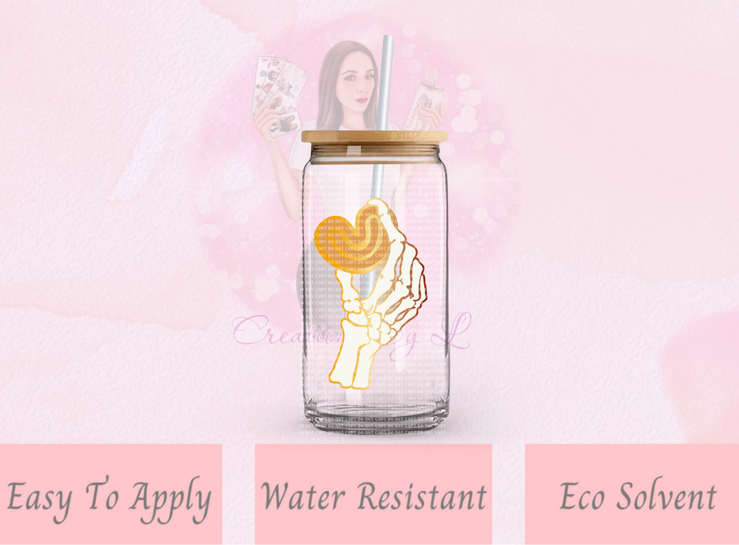 Amor Oreja Glass Decal