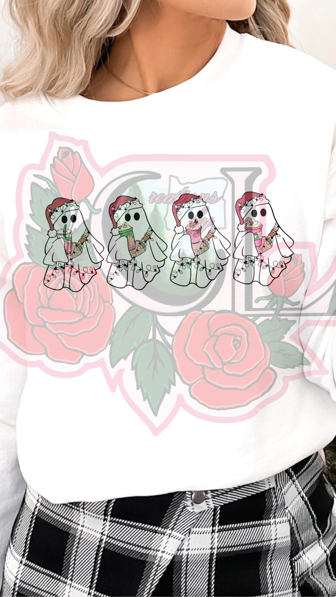 Boujee Christmas Ghost Coffee HTV