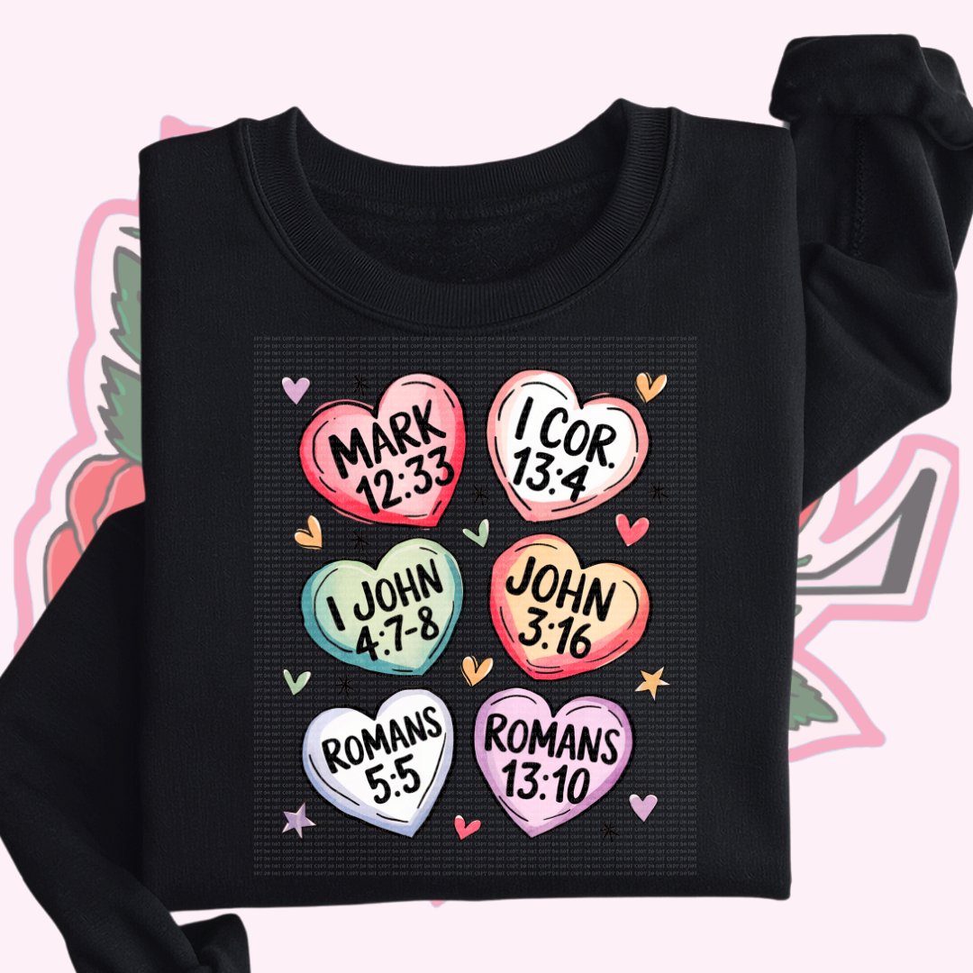 Christian Heart Candy Crewneck