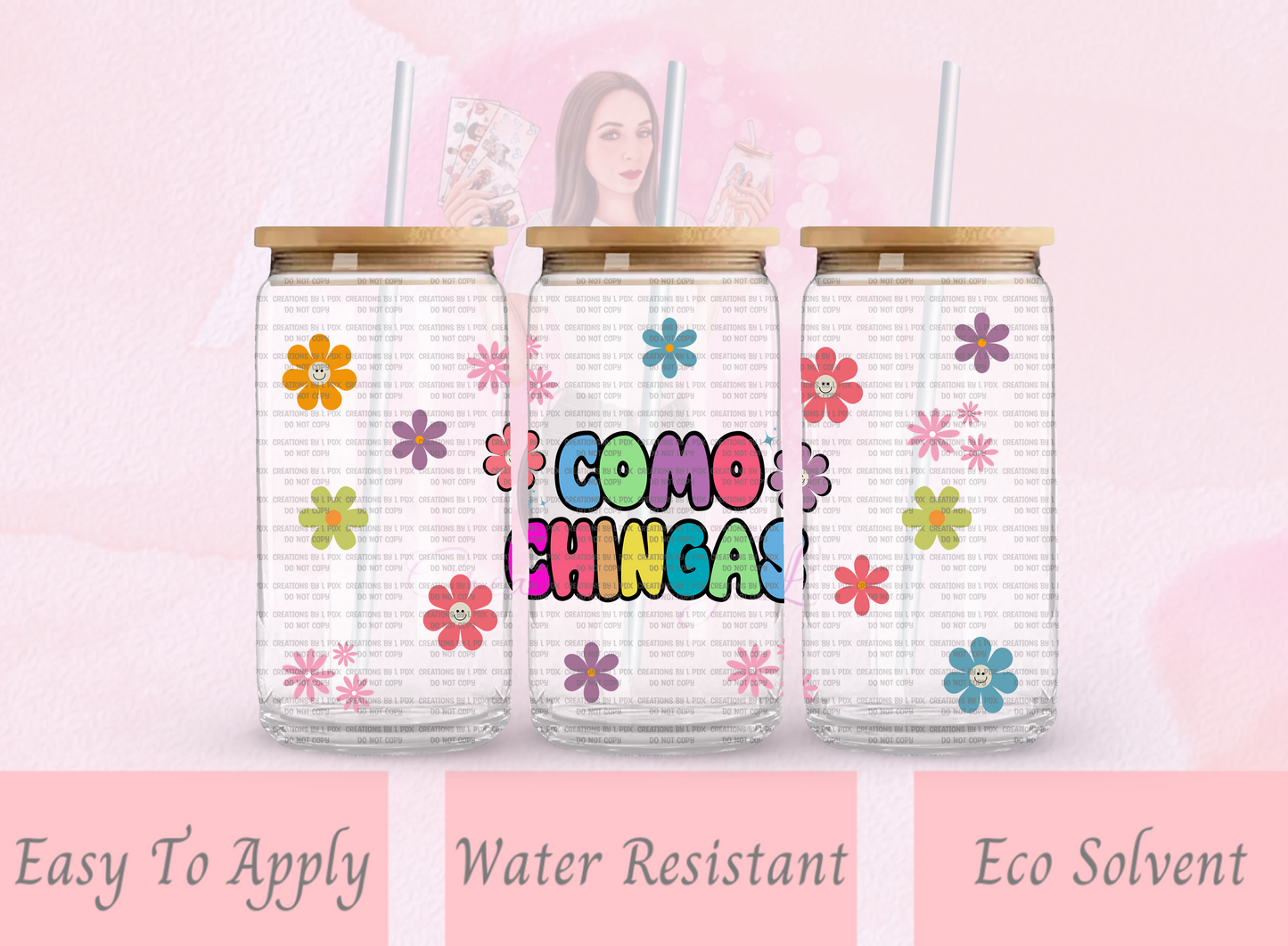 Como Chingas Glass Wrap