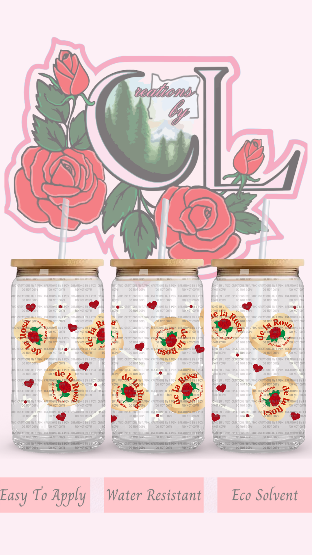 De La Rosa Lollipops Glass Wrap