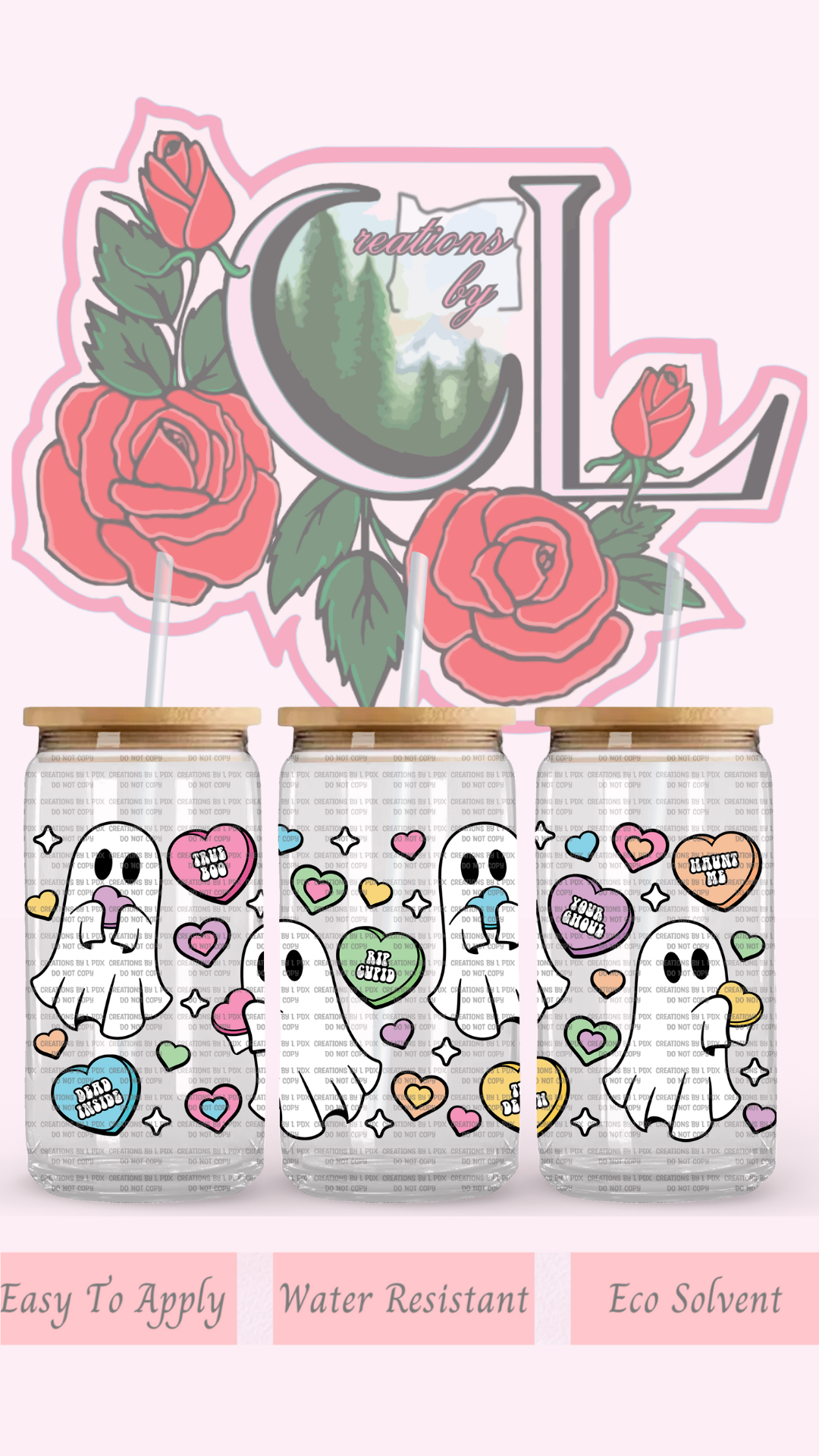 Ghosty Boo Glass Wrap