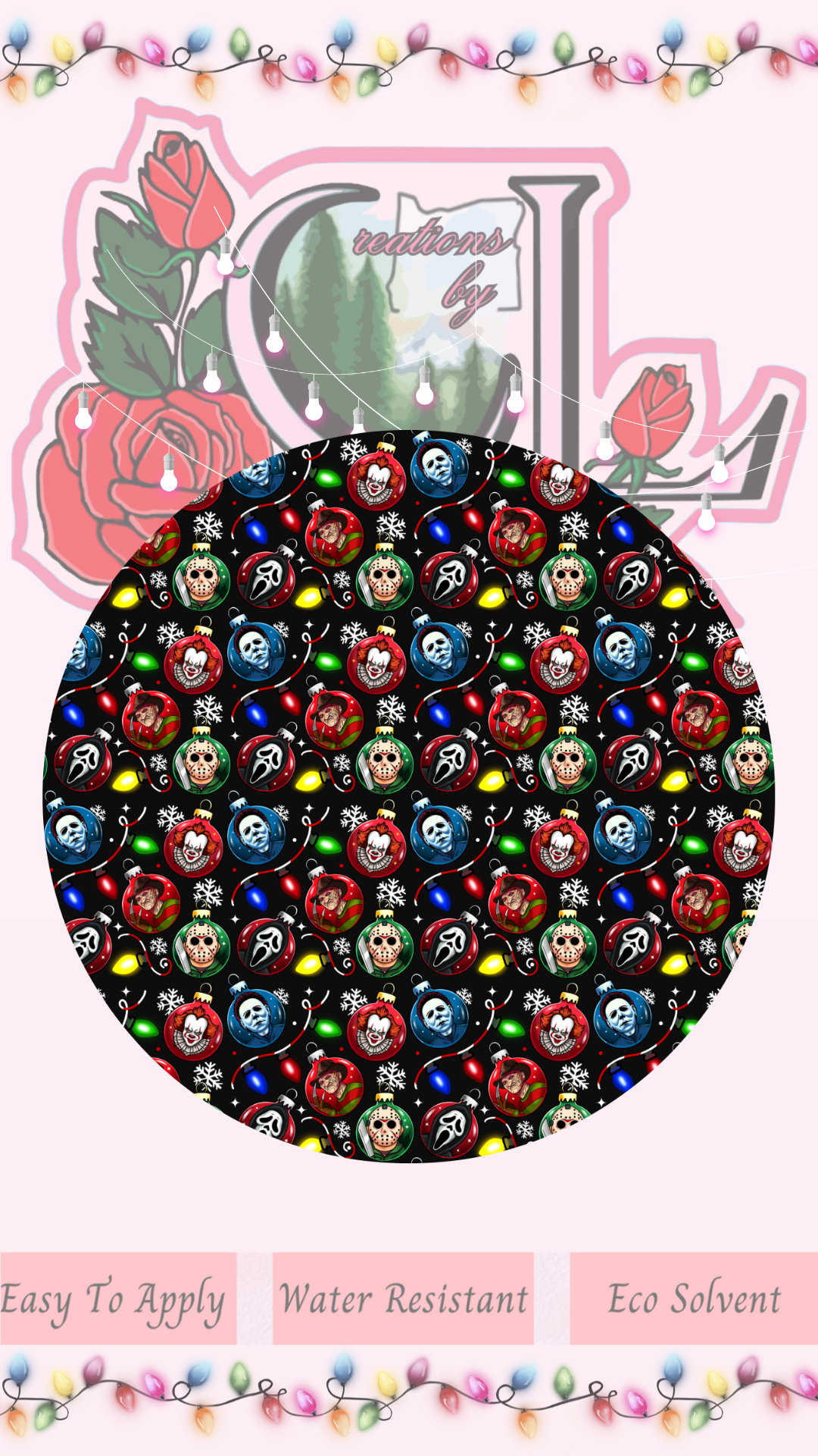 Horror Christmas Lid Wrap