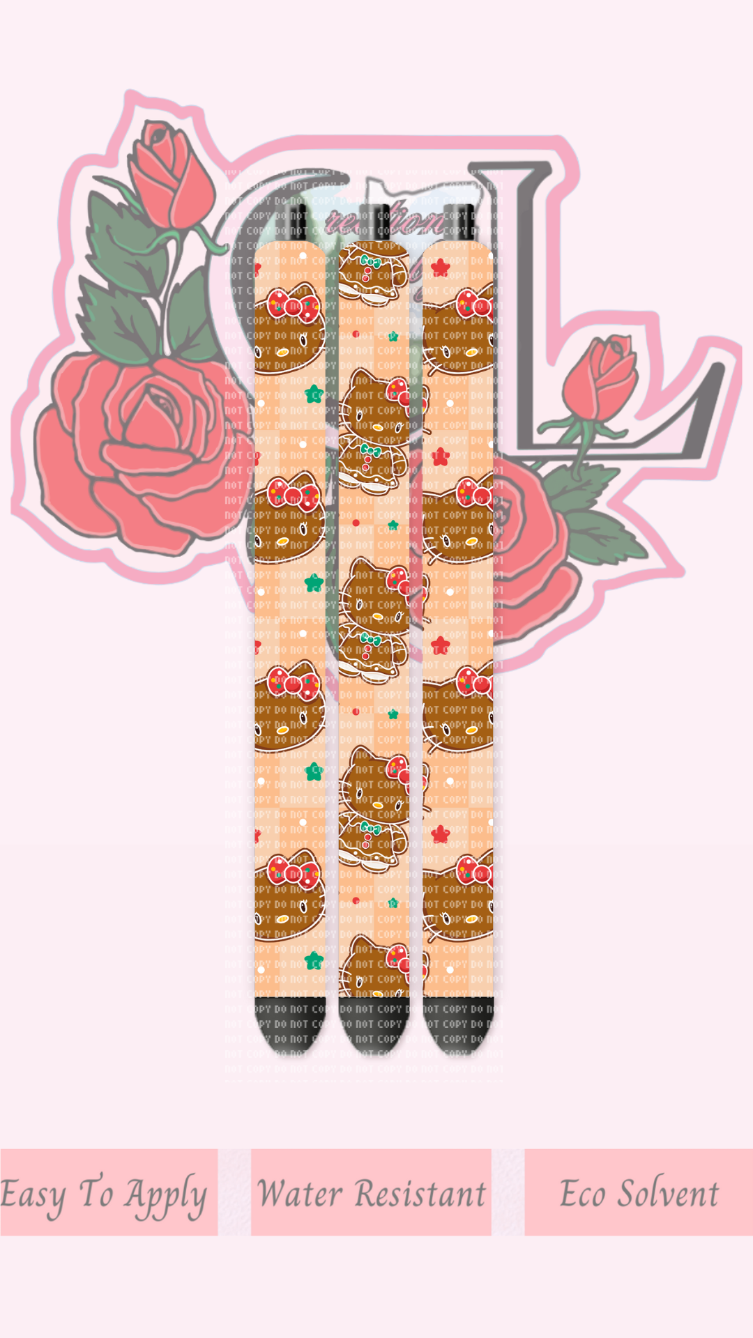 Kitty Gingerbread Pen Wrap