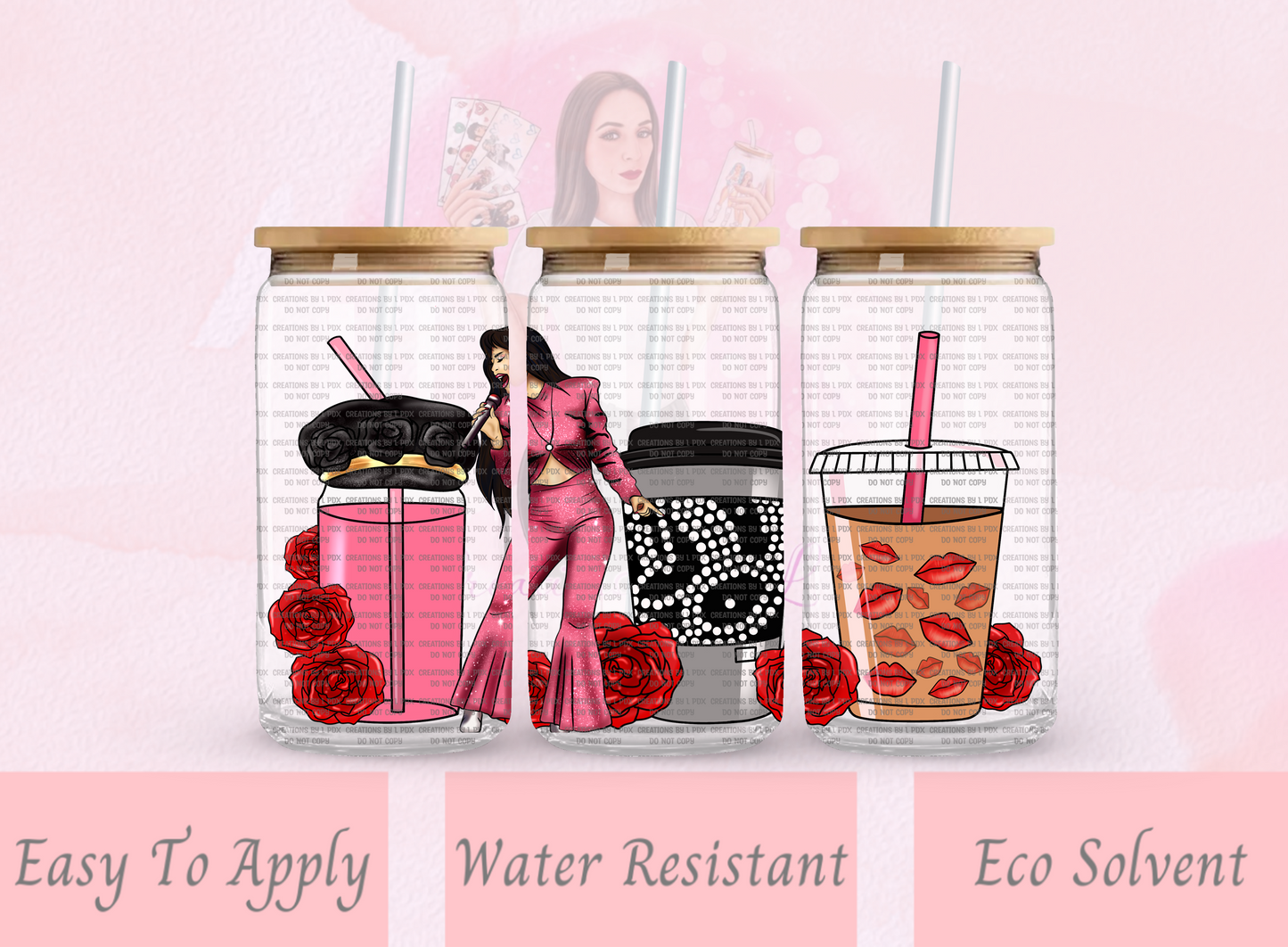 La Reina Coffee Glass Wrap