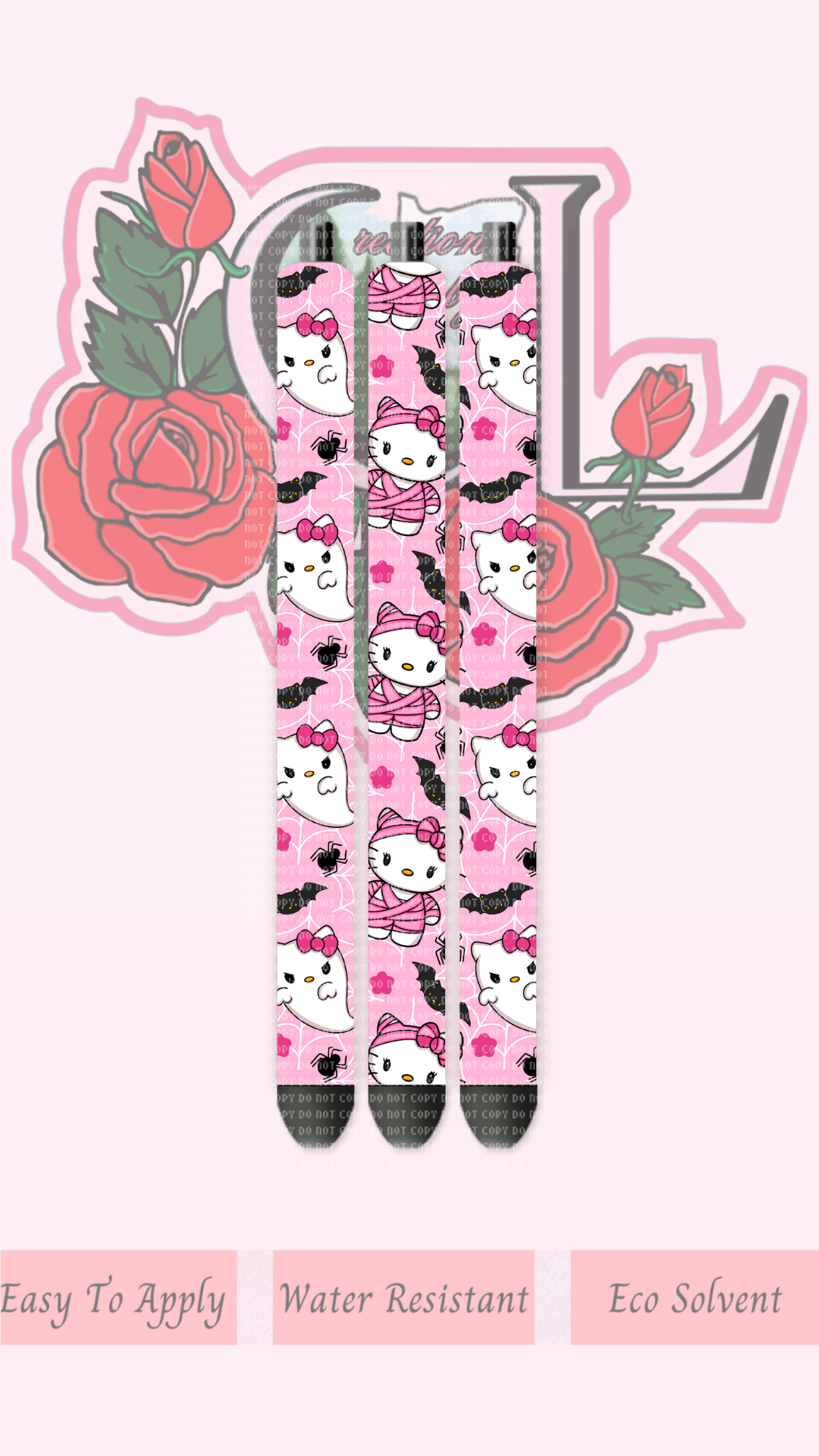 Kitty Mummy Pink Pen Wrap