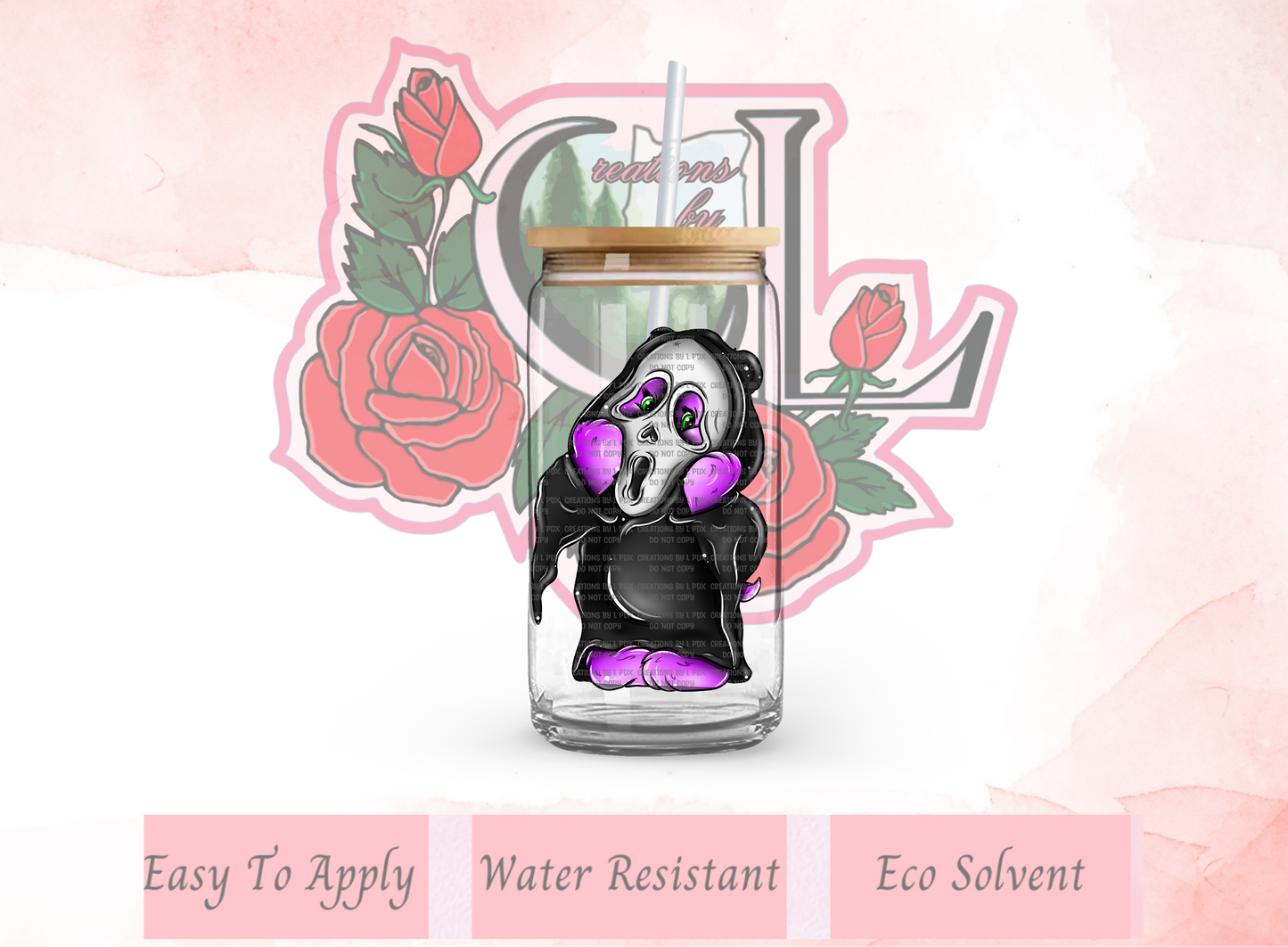 Scare Bear Ghost Face Decal