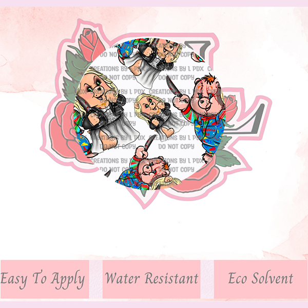 Scare Bear Couple White Lid Wrap