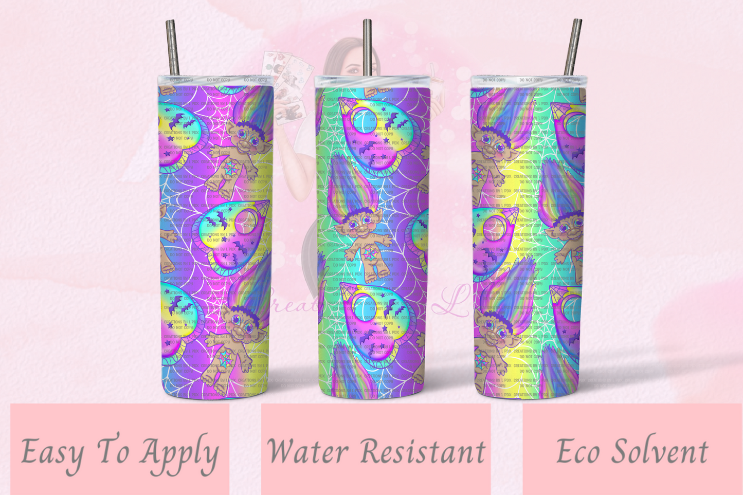 Troll Pastel Tumbler Wrap