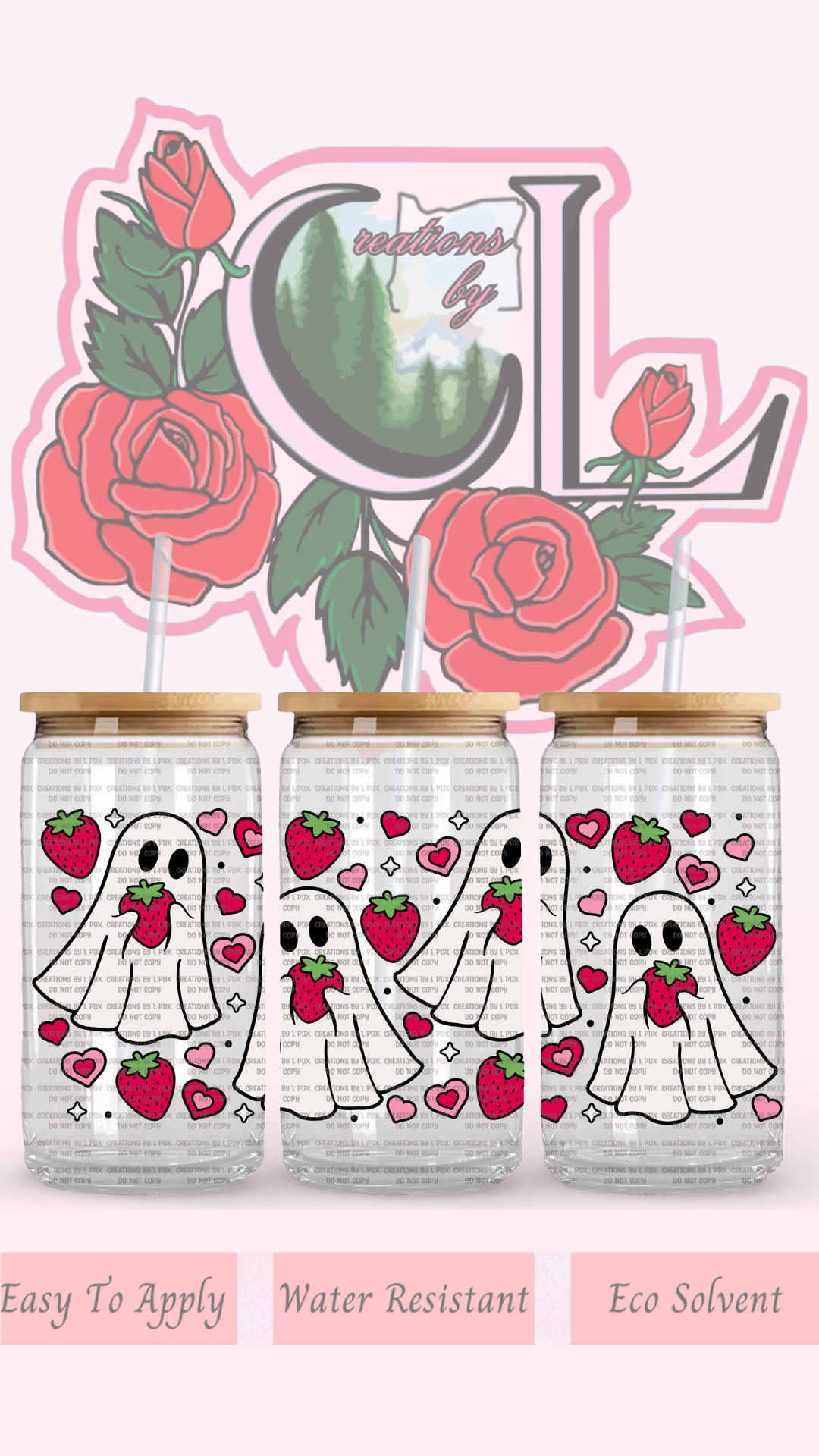 Berry Boo Glass Wrap