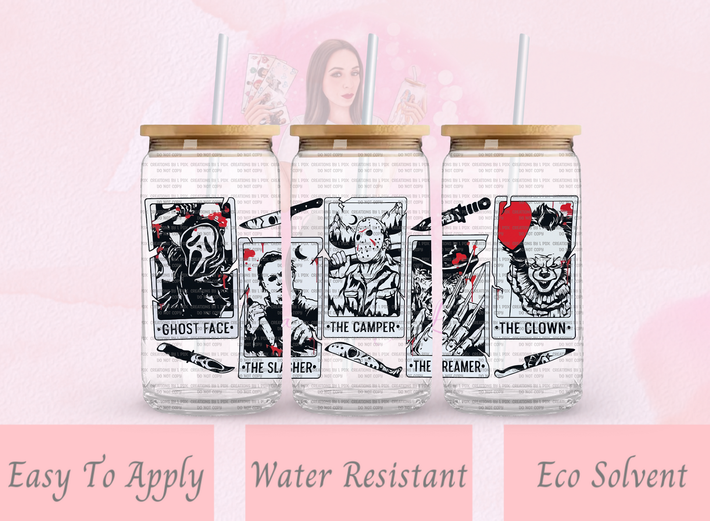 Horror Tarot Glass Wrap