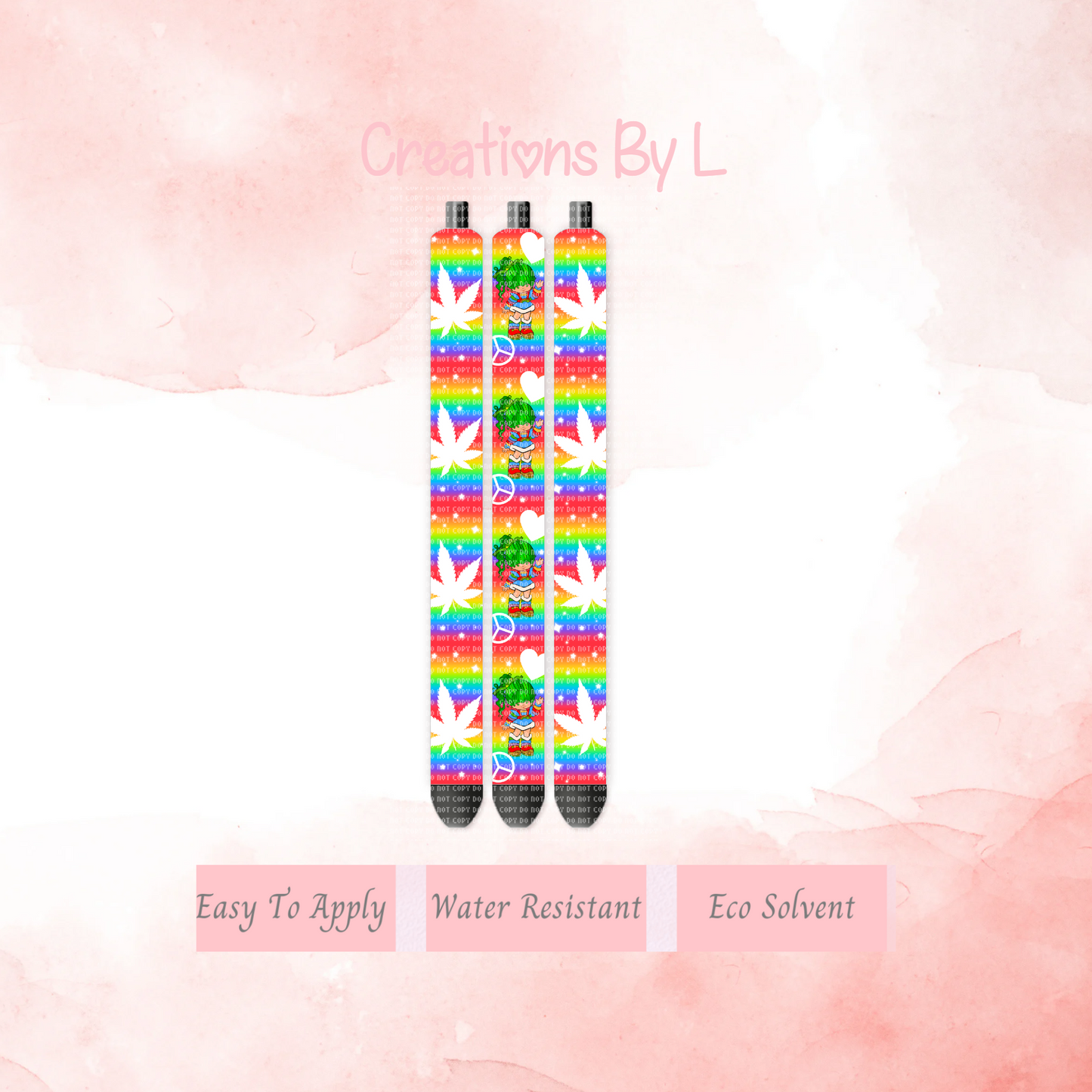 Rainbow Bud Pen Wrap