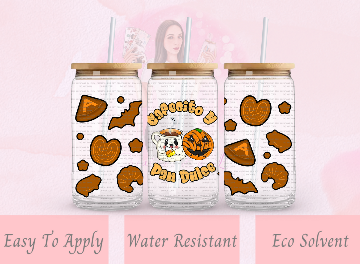 Spooky Cafecito Y Pan Dulce Glass Wrap