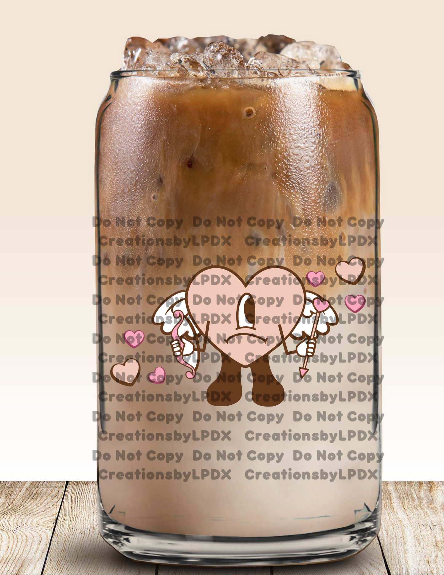 Valentine Corazon Decal