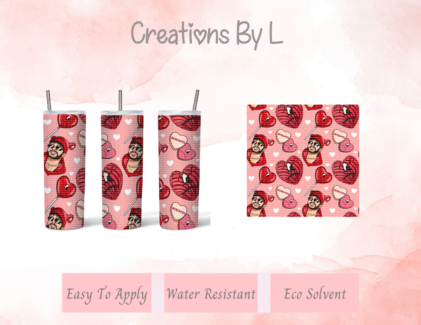 Concha see I love Benito Tumbler Wrap