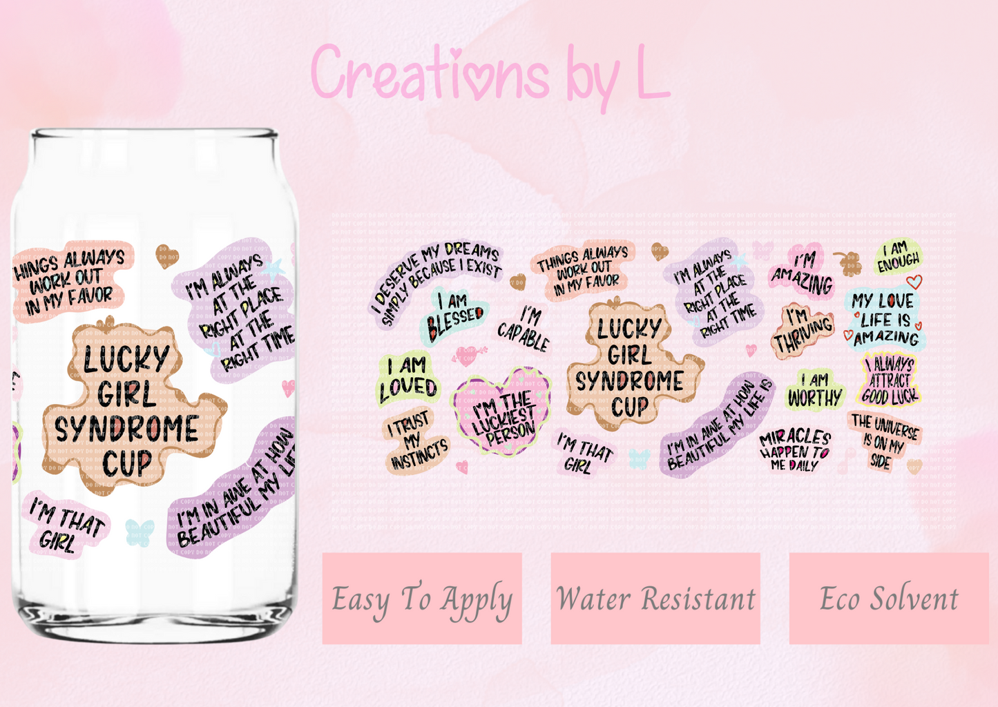 Lucky Girl Glass Wrap