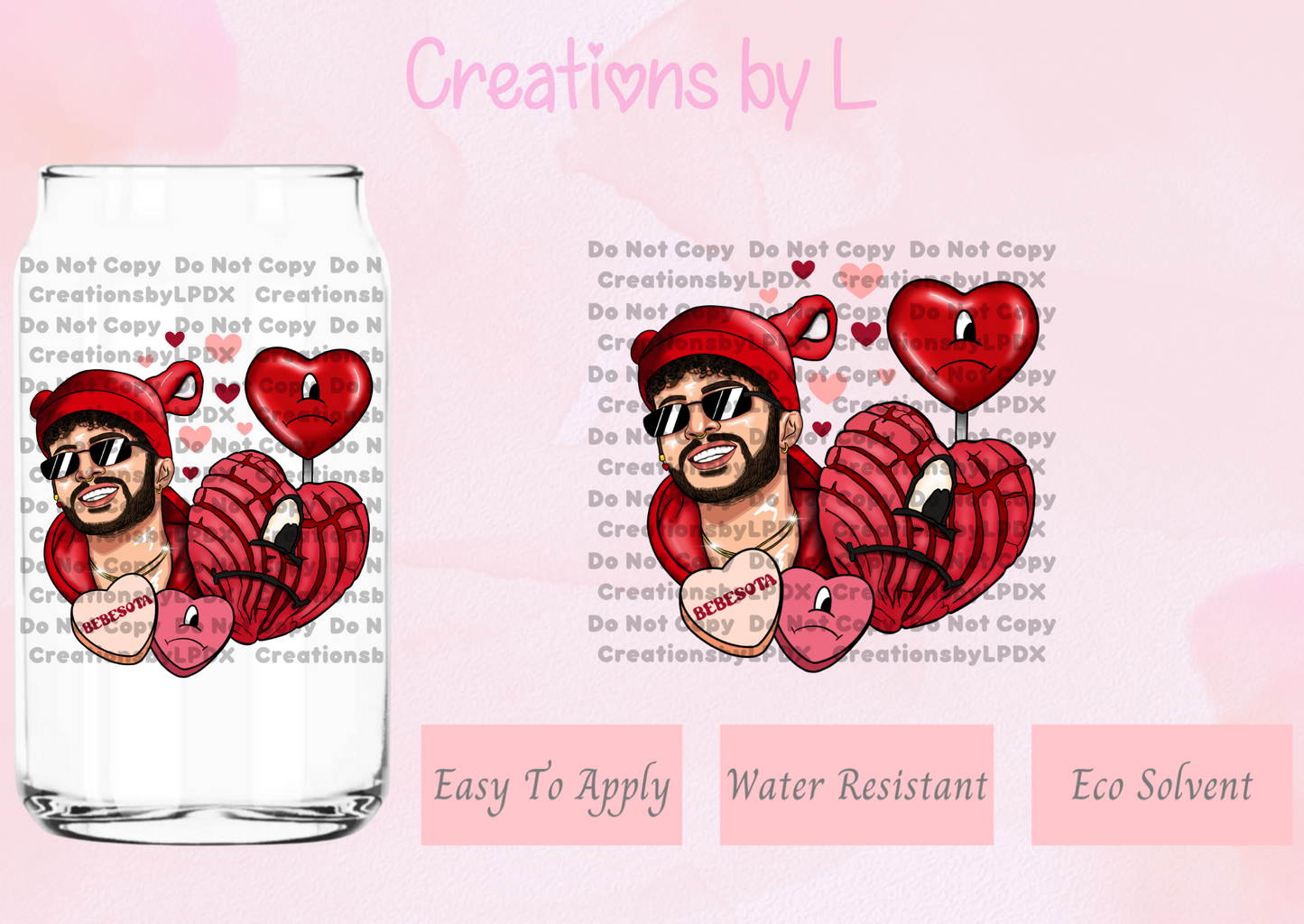 Concha See I Love Bad Bunny Decal