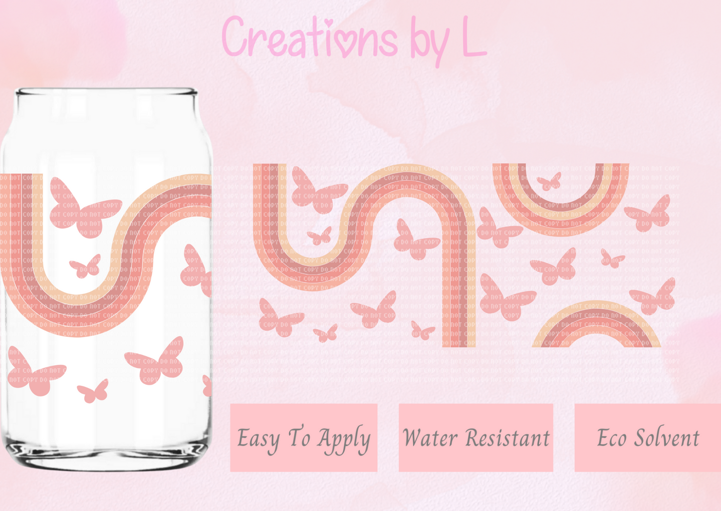 Butterfly Arch Glass Wrap