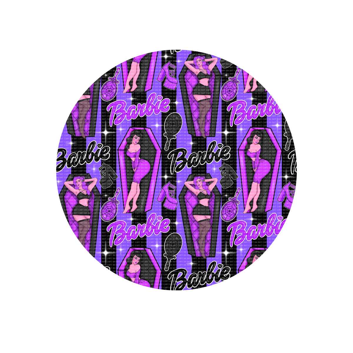 Goth Doll Purple Lid Wrap