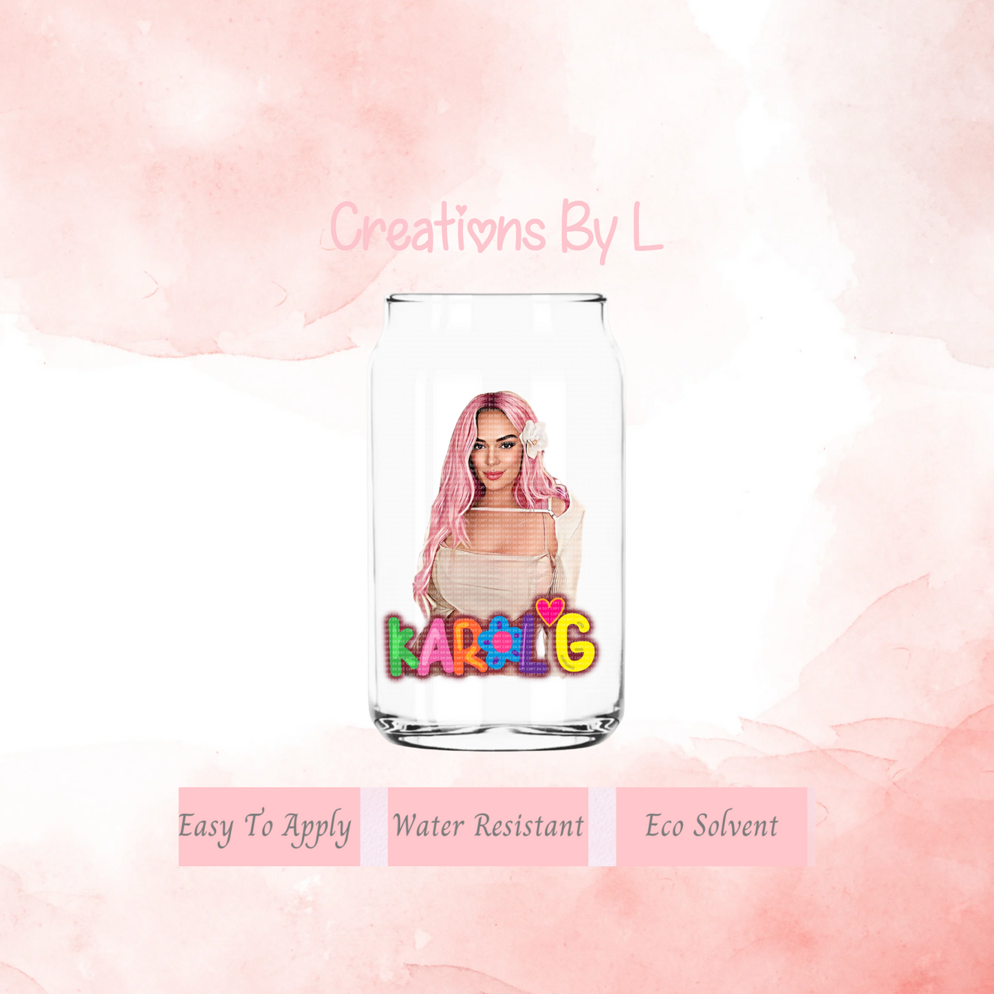 Karol Pink Hair Decal