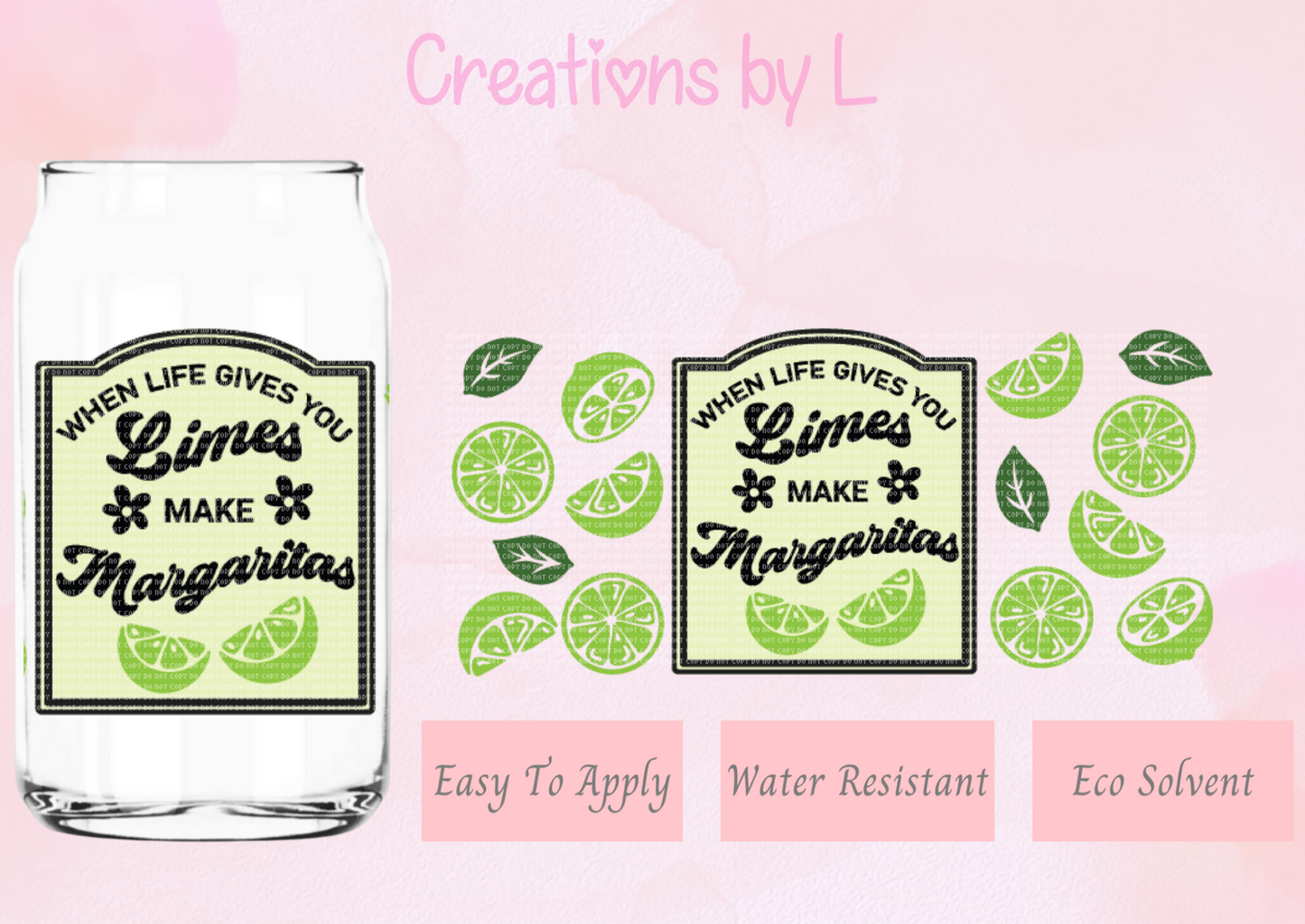 Lime Margarita Glass Wrap