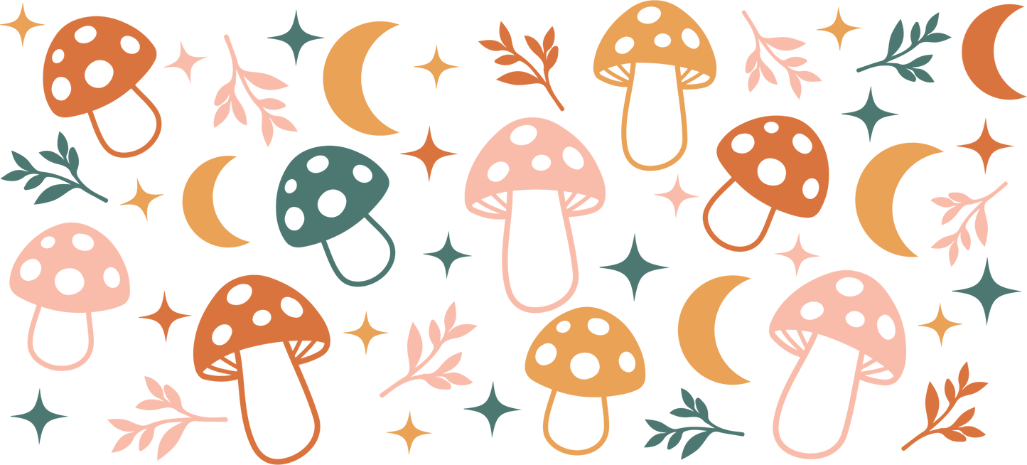 Magic Mushroom Glass Wrap