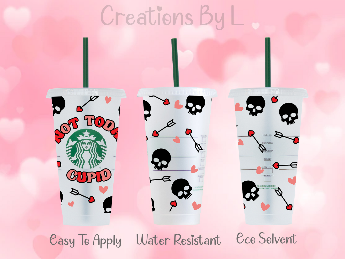 Not Today Cupid Cold Cup Wrap