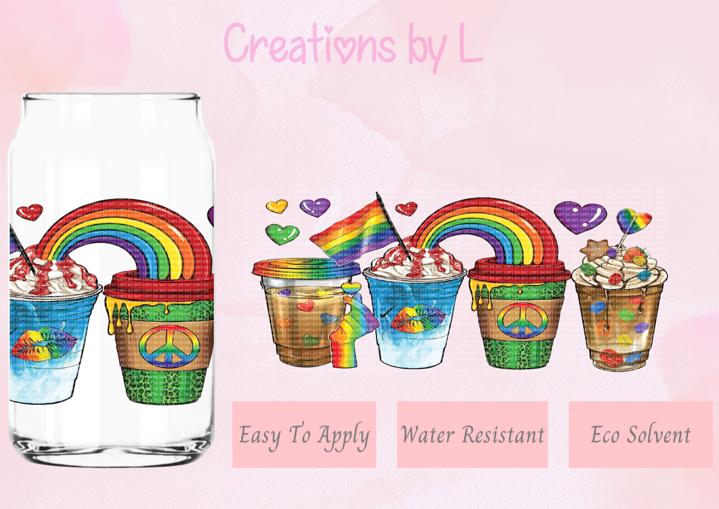 Pride Coffee Glass Wrap
