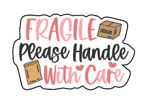 Fragile Handle with Care Sticker Sheet