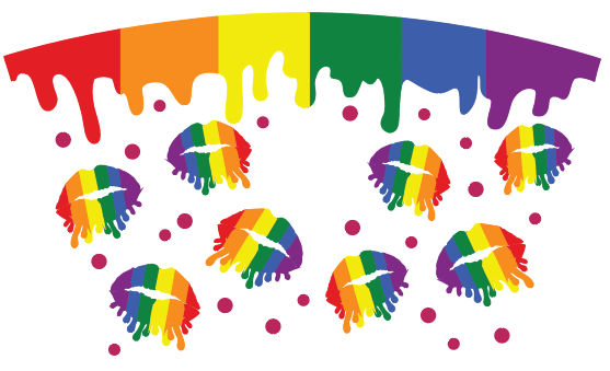 Dripping Pride Lips Cold Cup Wrap