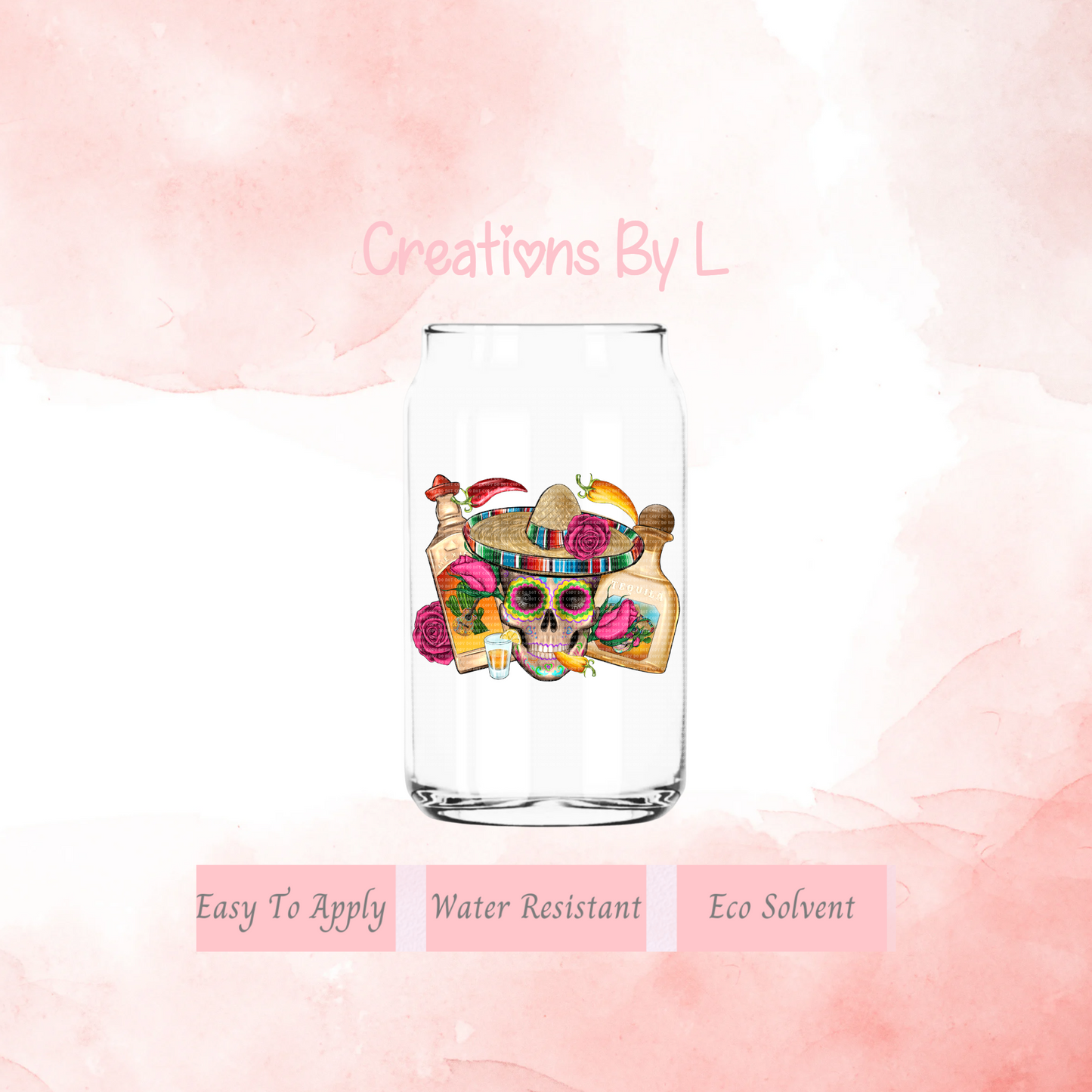 Skull & Tequila Decal