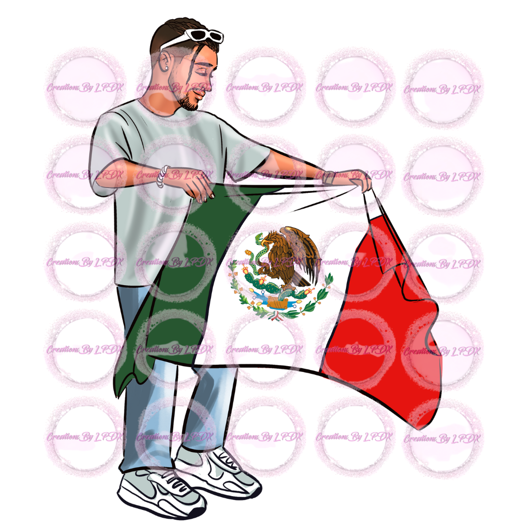 Benito with Flag Decal