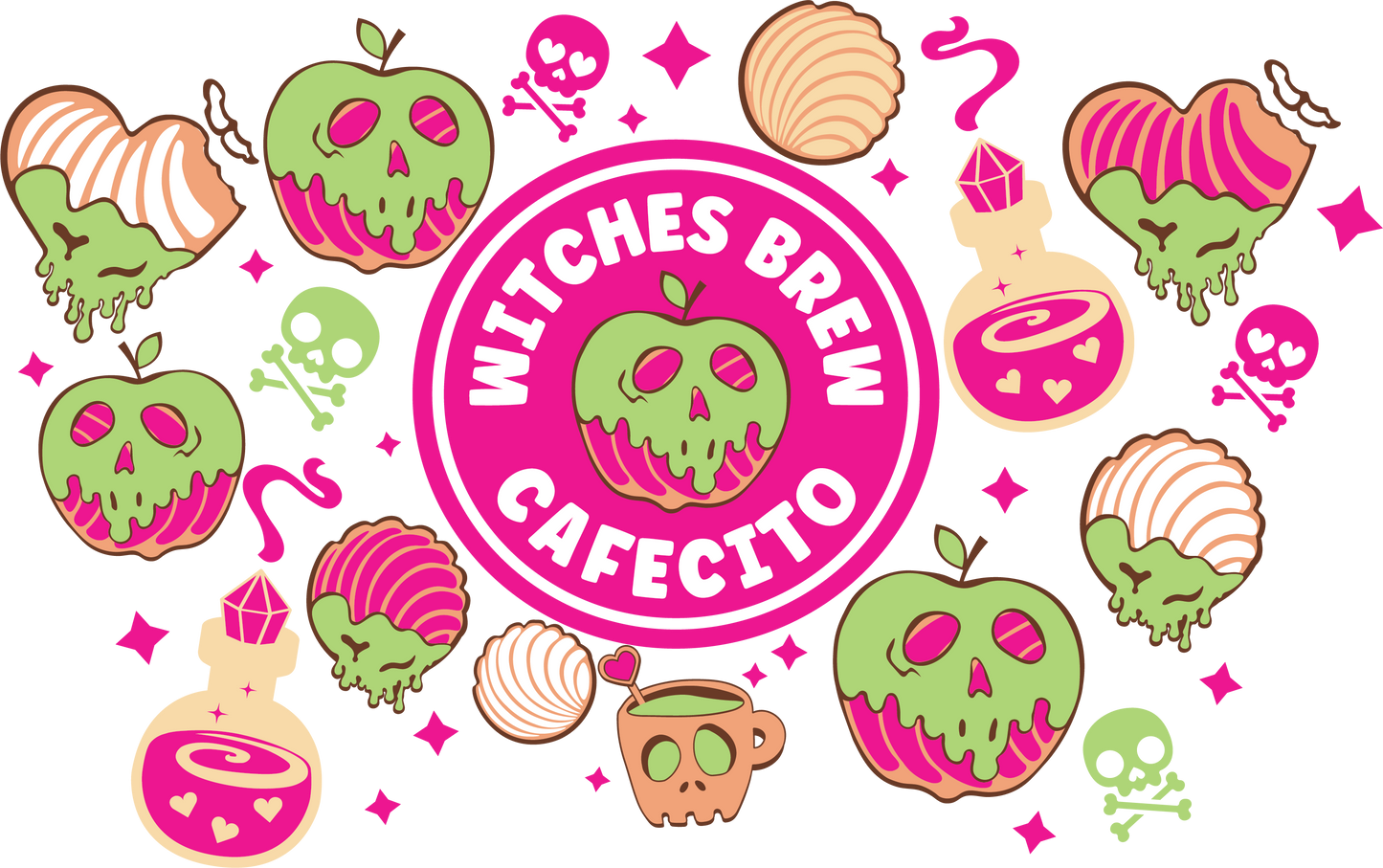 Witches Brew Cold Cup Wrap (No Hole)