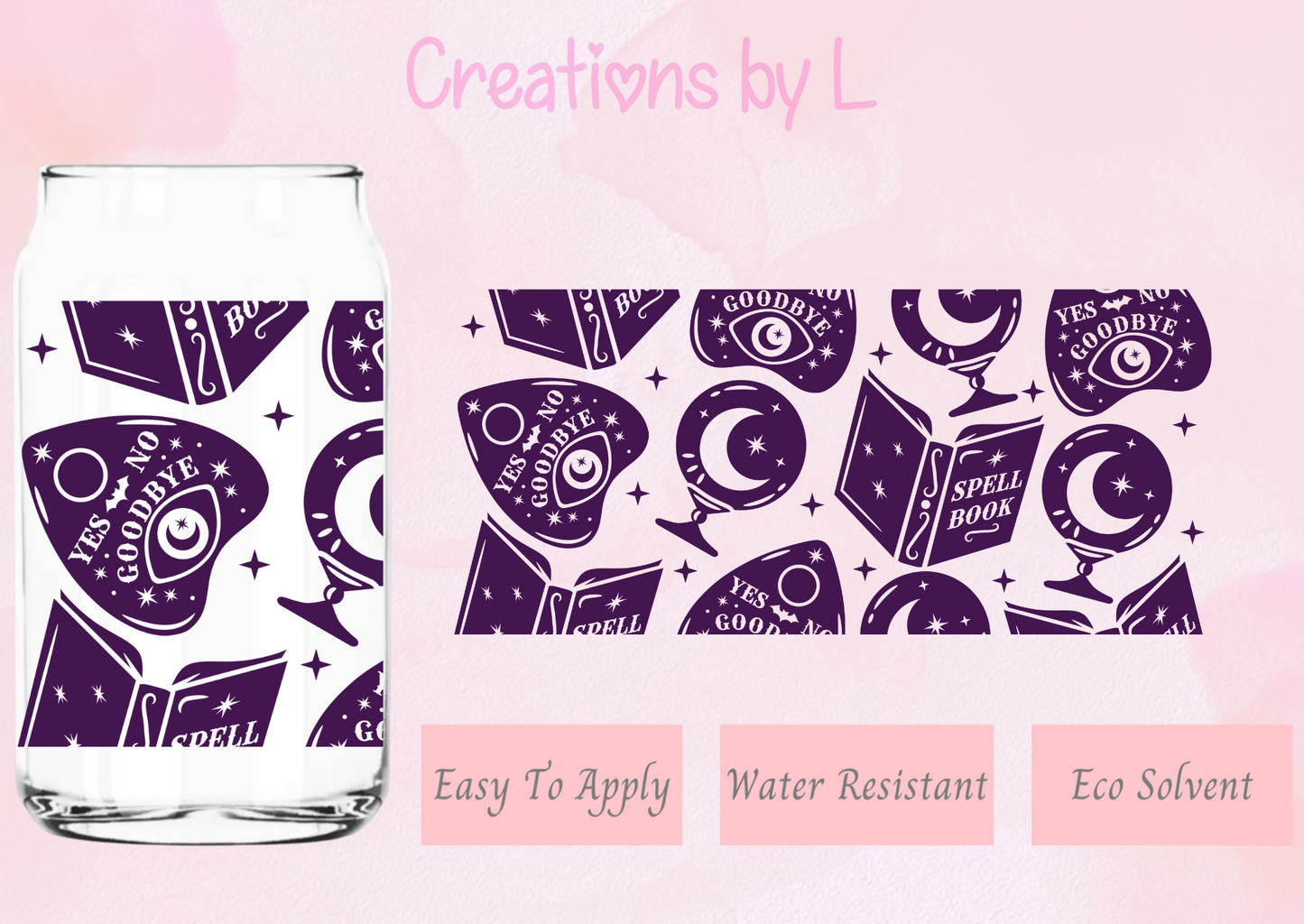 Witchy Planchette Glass Wrap