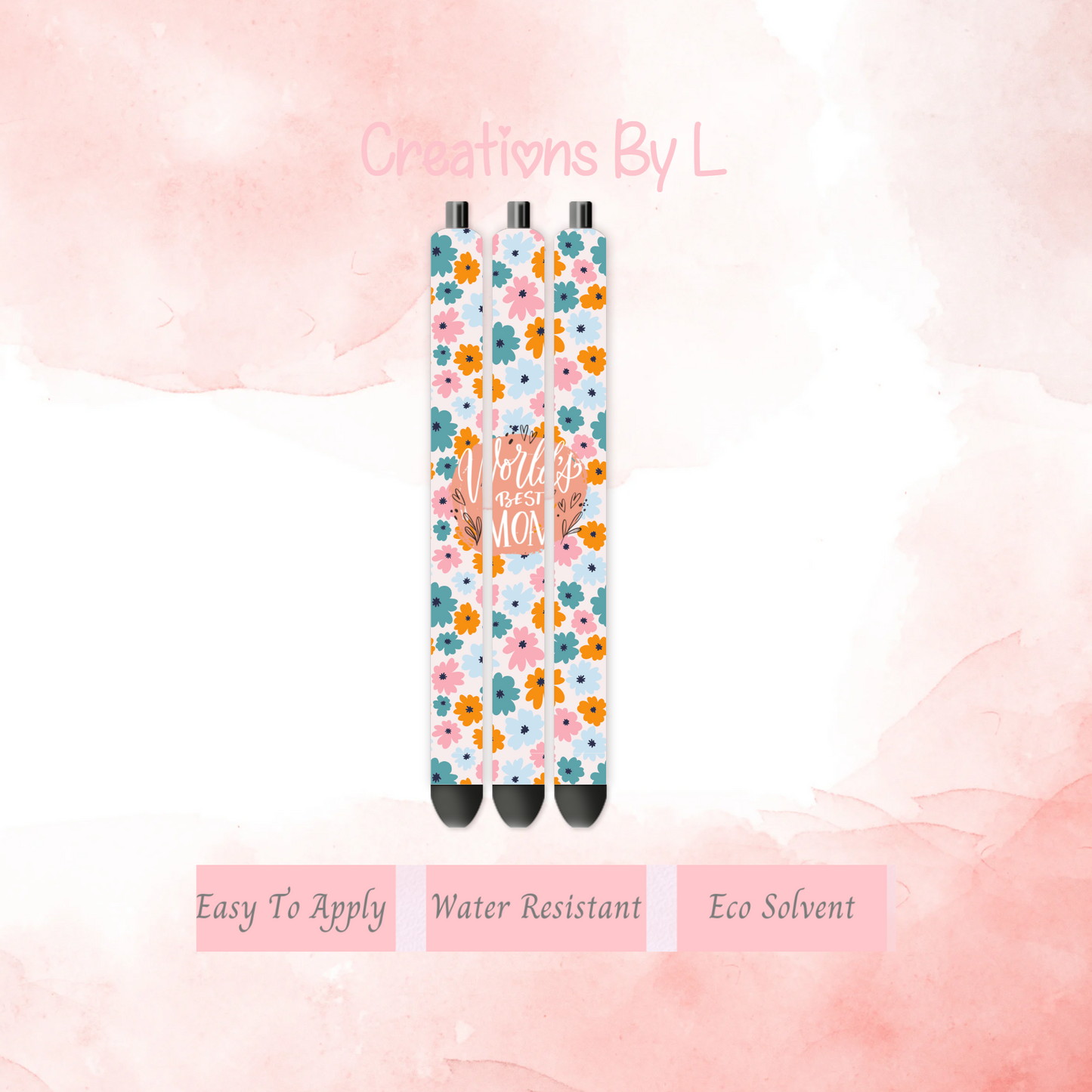 Worlds Best Mom Pen Wrap
