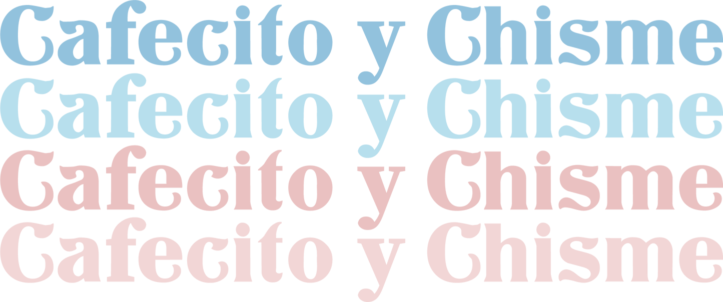 Cafecito y Chisme Ombre Glass Wrap