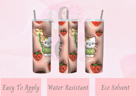 3D Kitty Tumbler Wrap