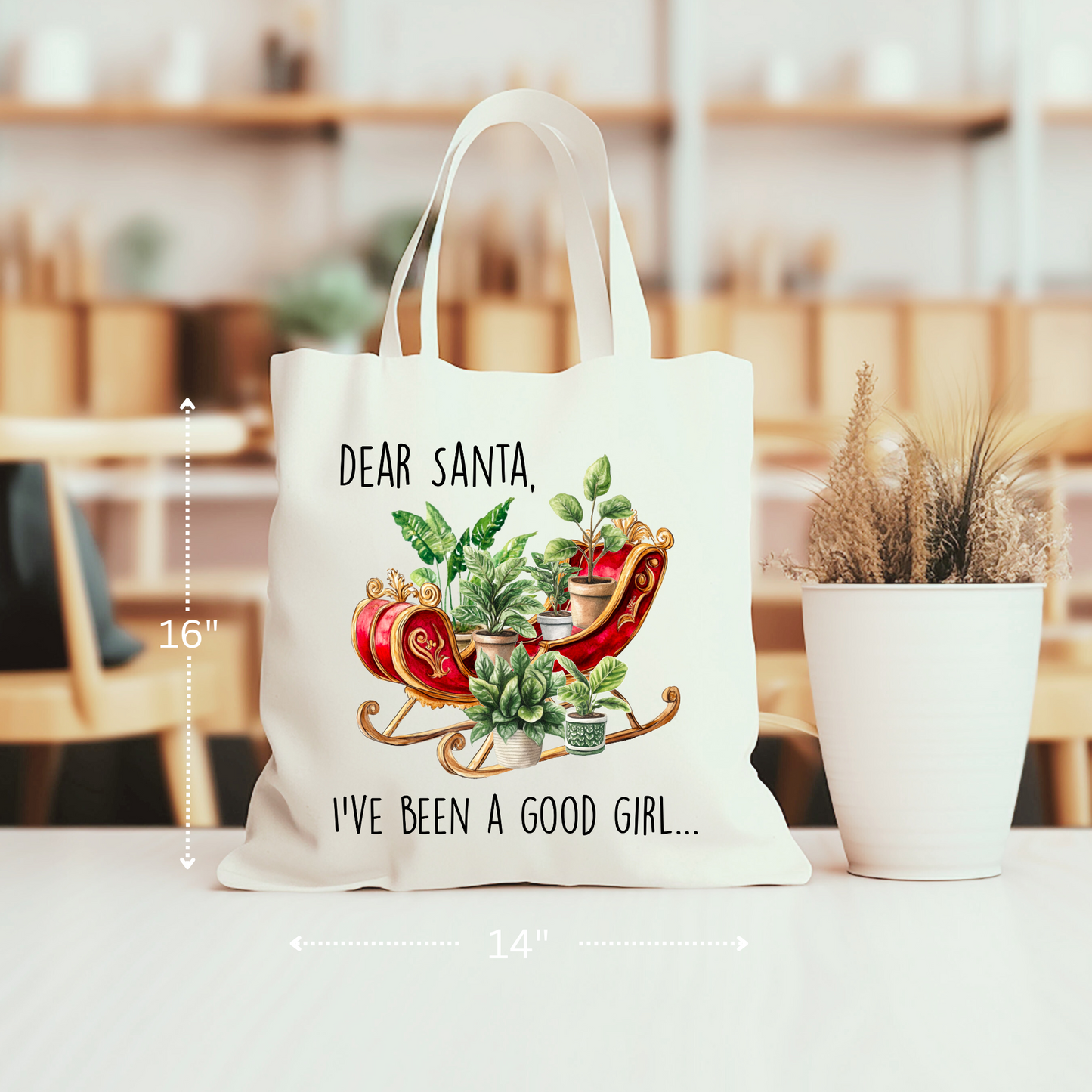 Plant Dear Santa Tote