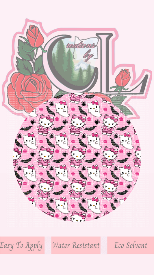 Kitty Mummy Pink Lid Wrap