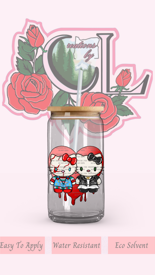 Kitty Chuck & Bride Decal