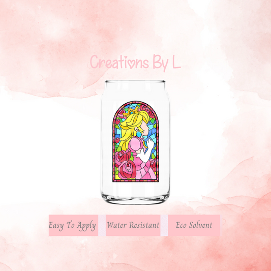 Princess P Stained Glass Decal