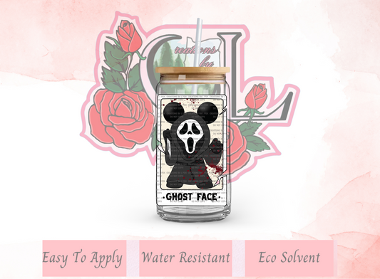Magical Horror Tarot Ghost Face Decal