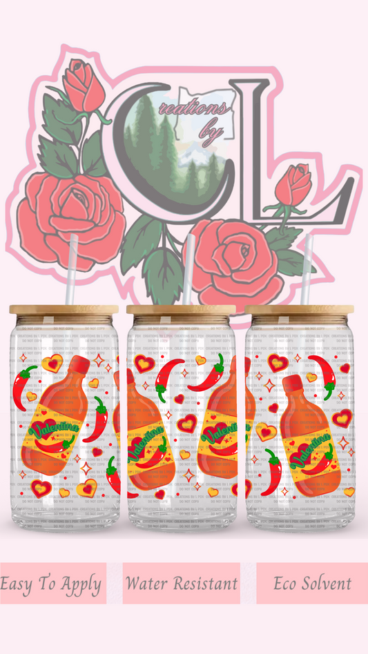 Be My Valentina Glass Wrap