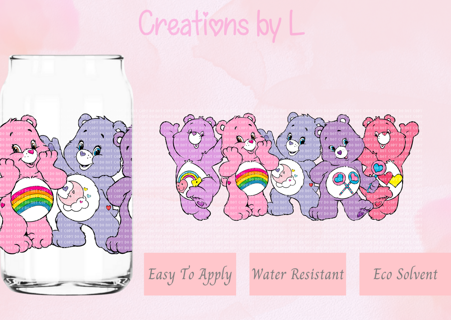 Bear Friends Glass Wrap