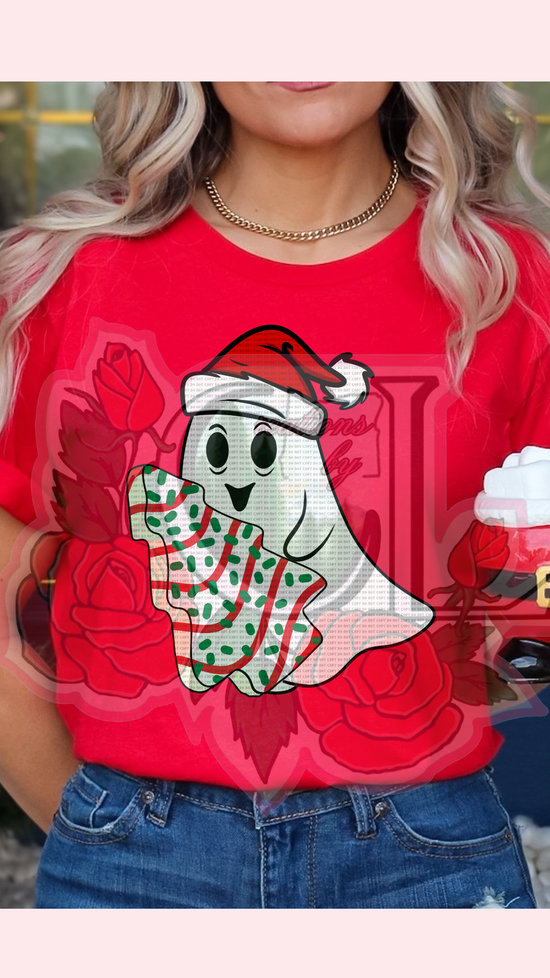 Christmas Ghost Tree HTV